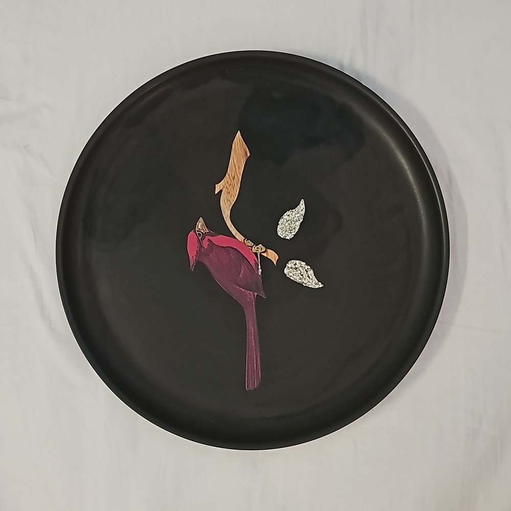 Couroc of Monterey cardinal plate 11"